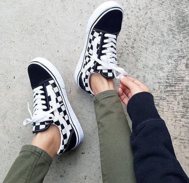 VANS OLD SKOOL 棋盤格 鞋帶 男女 板鞋 556436-0009