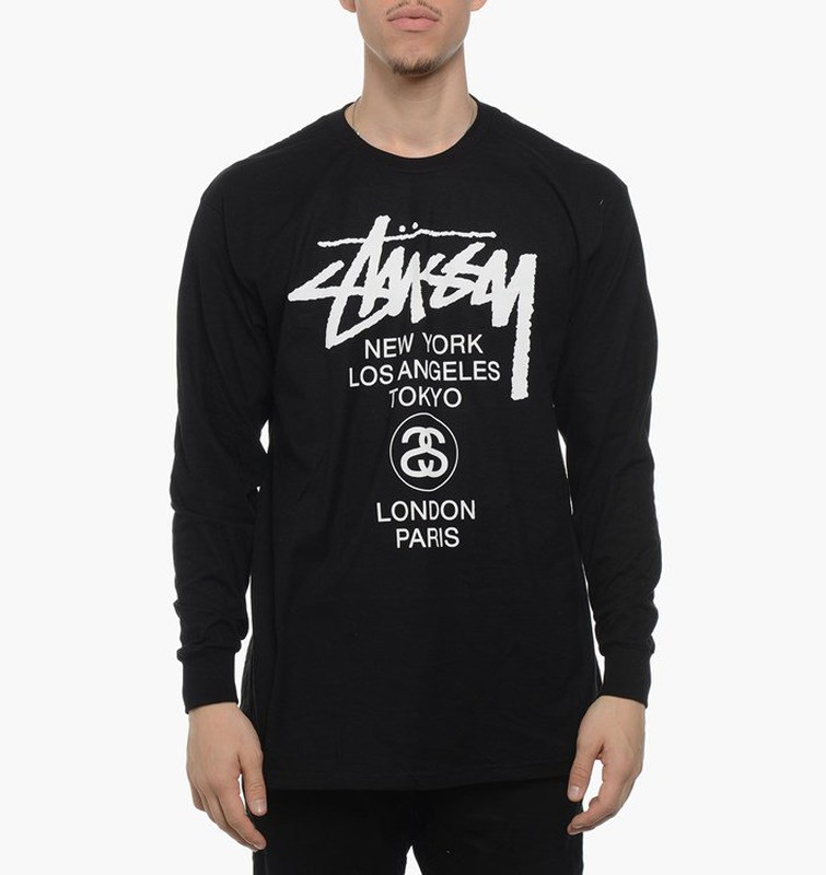 STUSSY WORLD TOUR TEE LS 薄長袖 世界巡迴 長T 三色 現貨 1993536 1993830