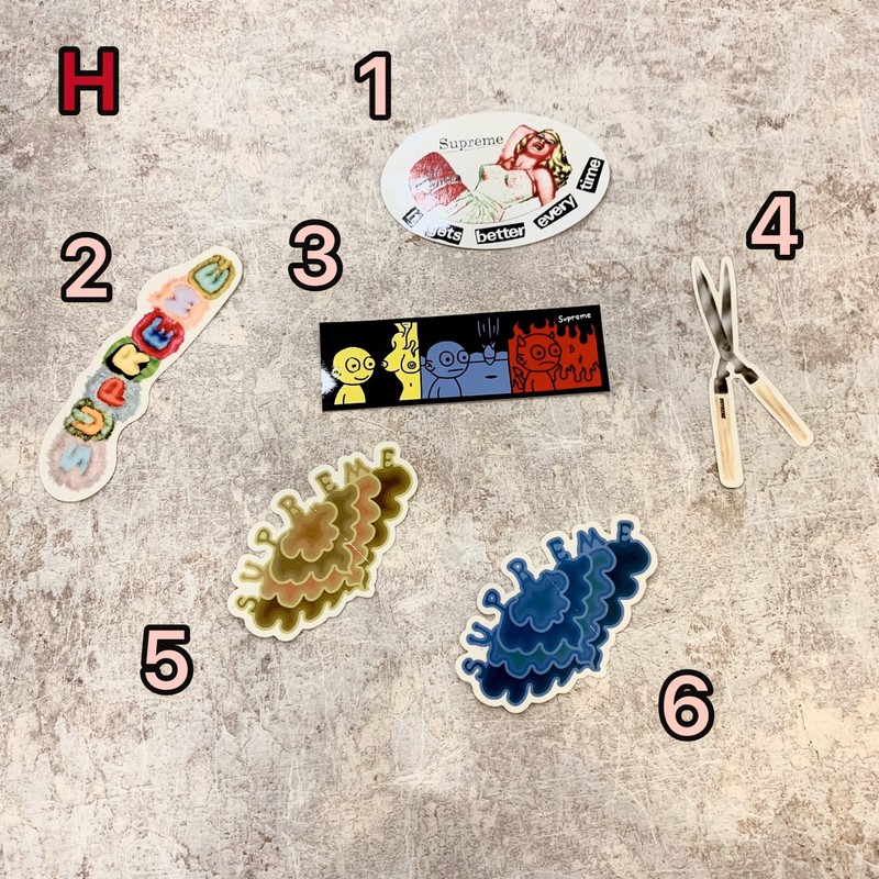 SUPREME 貼紙 Sticker H 系列 單張 賣場