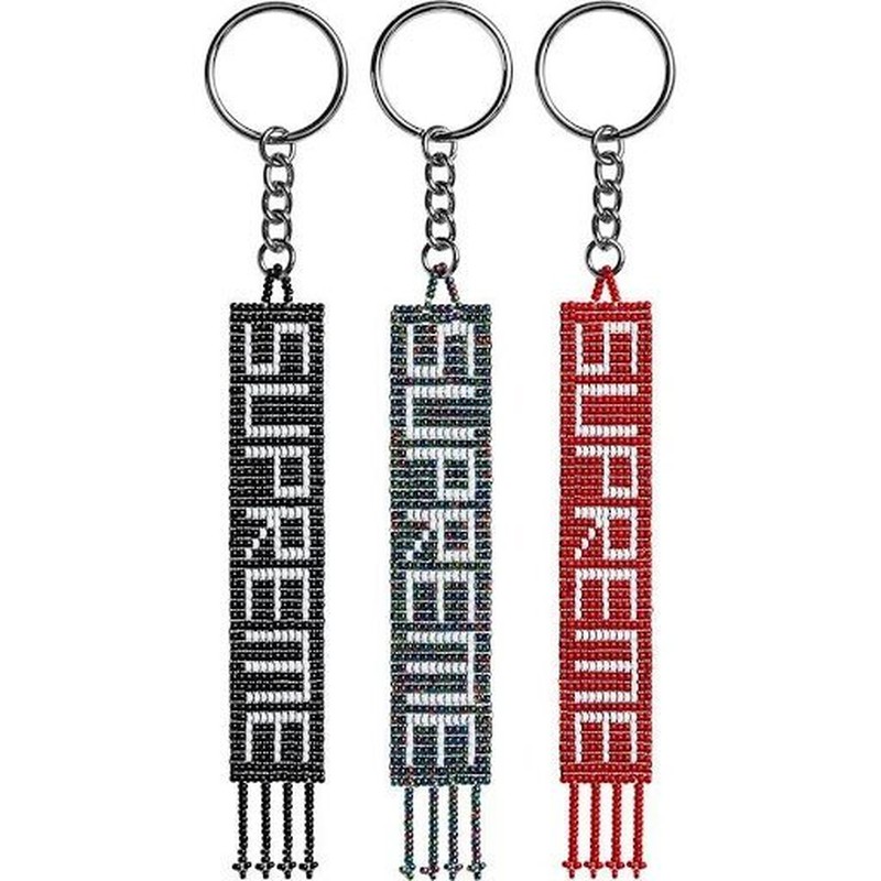 2020SS Supreme️ Beaded Keychain 織布 鑰匙圈