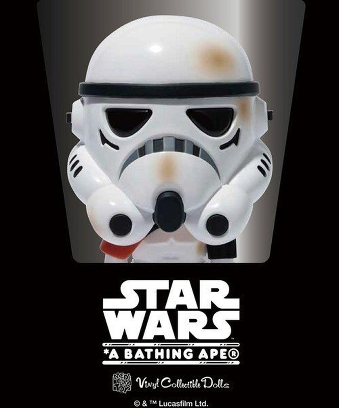 APE STAR WARS X BABY MILO VCD SANDTROOPER 公仔 星際大戰 白兵