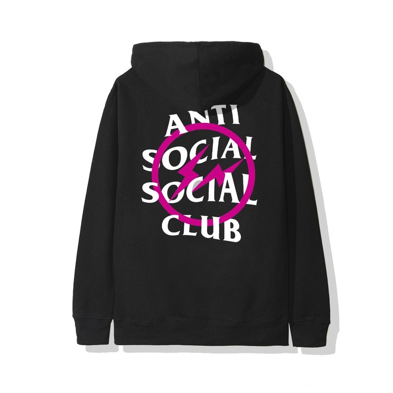 FRAGMENT X ASSC ANTI SOCIAL CLUB BLUE BOLT HOODIE 粉 閃電 帽T 現貨