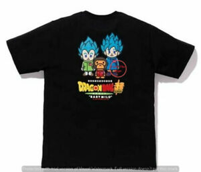BAPE DRAGON BALL SUPER SON GOKU & VEGETA TEE 龍珠超 短T 現貨