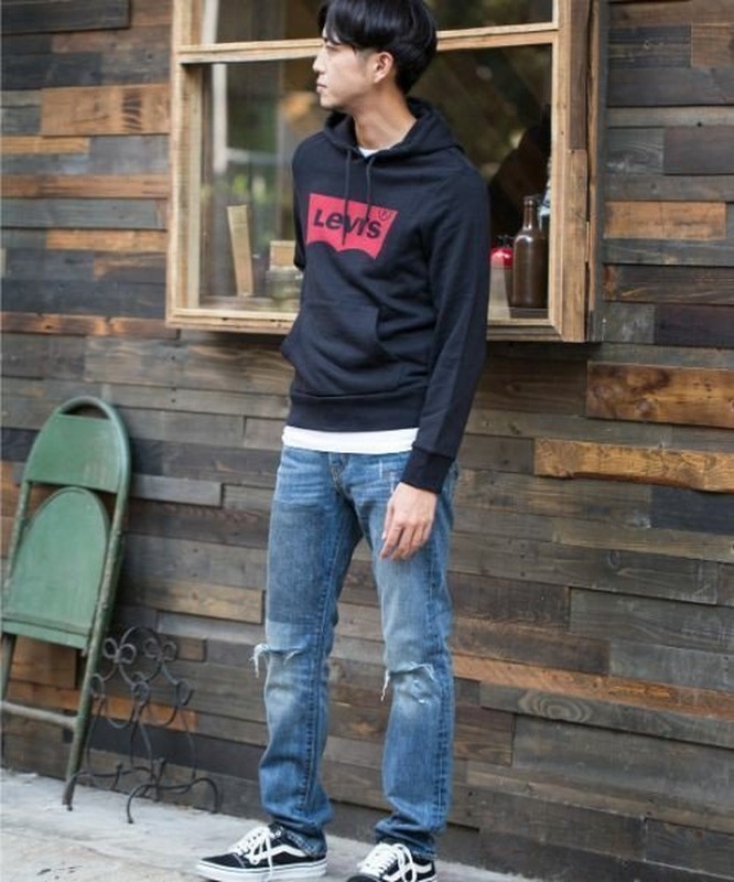 2016AW 日版 LEVIS 511 窄管 丹寧 牛仔褲 刀割 拼接 04511-2017 現貨