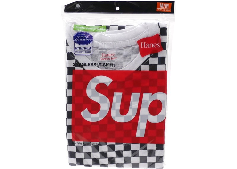Supreme X Hanes Tagless Tee Checkered Realtree Box Logo 棋盤格 / 樹紋 迷彩 格子 兩件一包 素T 短T 現貨