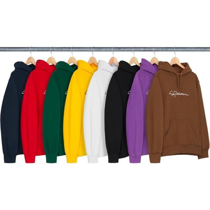 2018AW supreme Classic Script Hooded Sweatshirt 重磅 帽T LOGO 現貨