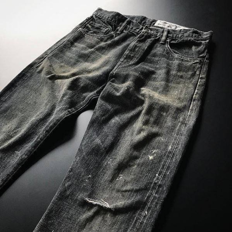 2017SS NEIGHBORHOOD SLJM SAVAGE DP MID SLAM JAM 聯名 歐洲限定 破壞 牛王 牛仔褲 現貨