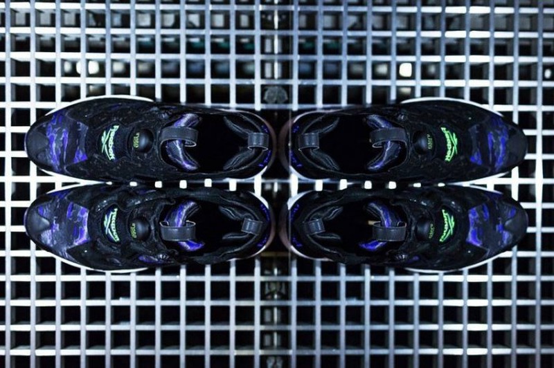 Atmos × Reebok INSTA PUMP FURY CAMO 夜光 黑 AQ9240