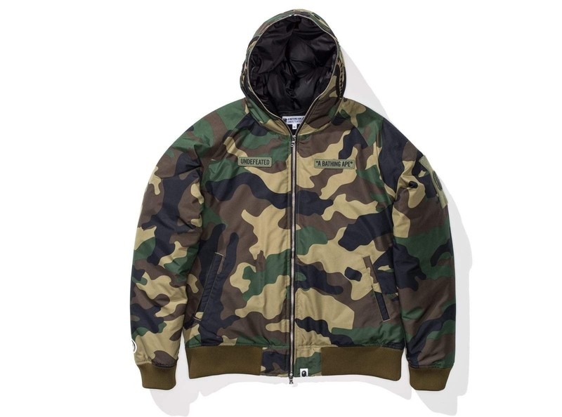 A BATHING APE BAPE UNDEFEATED CAMO SHARK DOWN 羽絨 外套 現貨