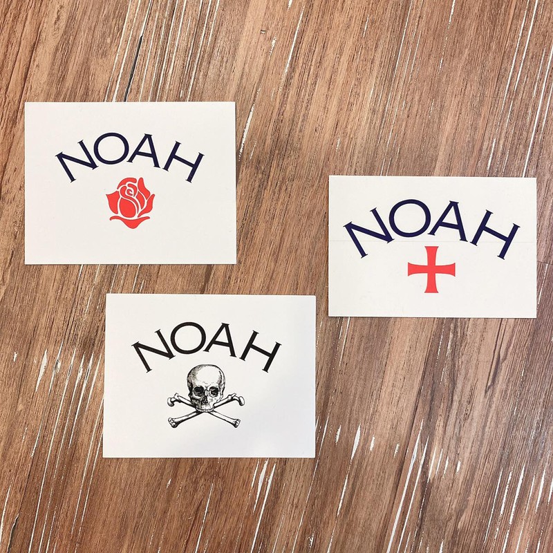 NOAH 經典 LOGO 骷髏頭 十字架 玫瑰花 彩虹 貼紙