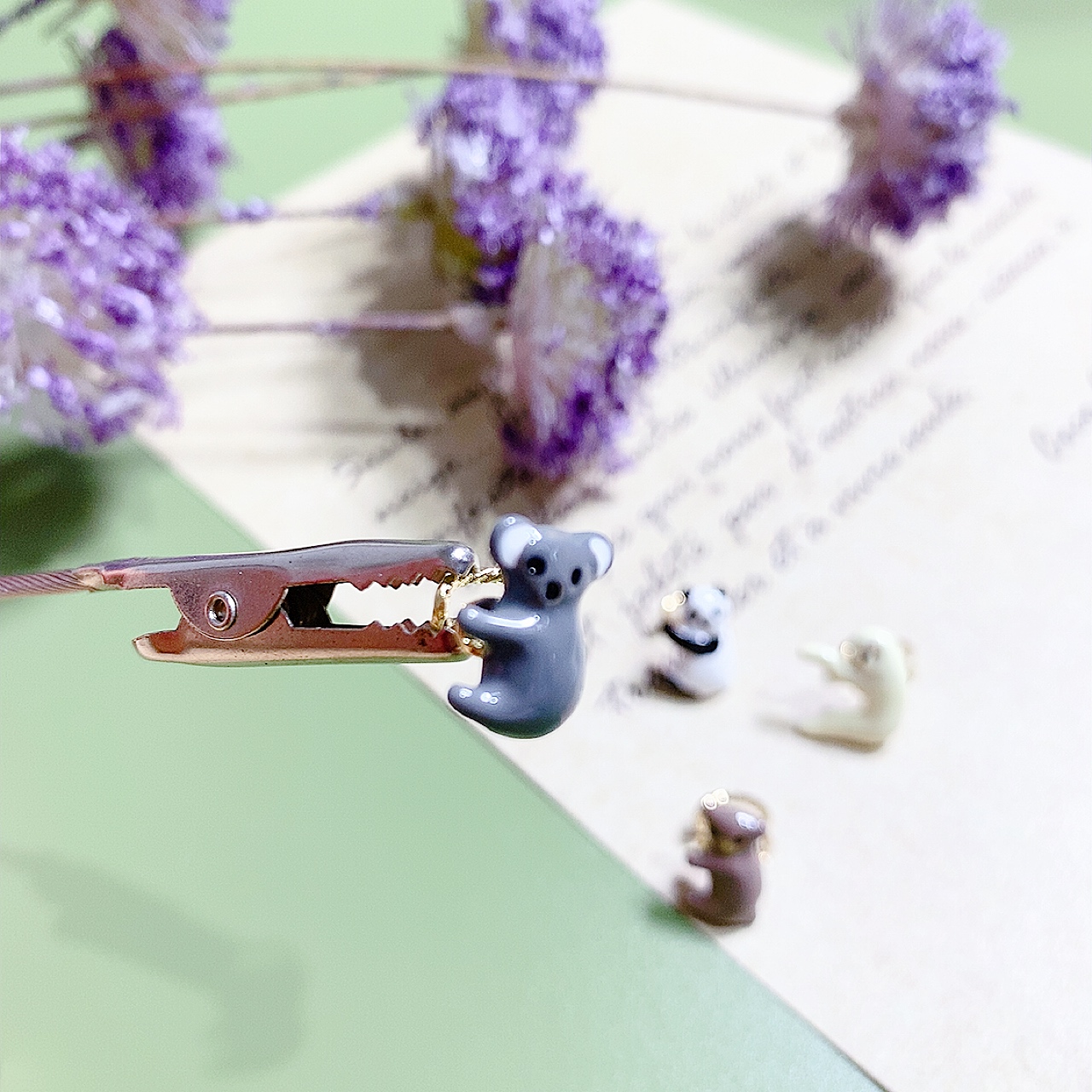 [日本制] 動物耳骨耳夾 ( 樹懶/熊貓/樹熊/棕熊)