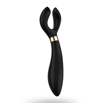 Satisfyer Endless Fun Black Y字型震動按摩器 黑色