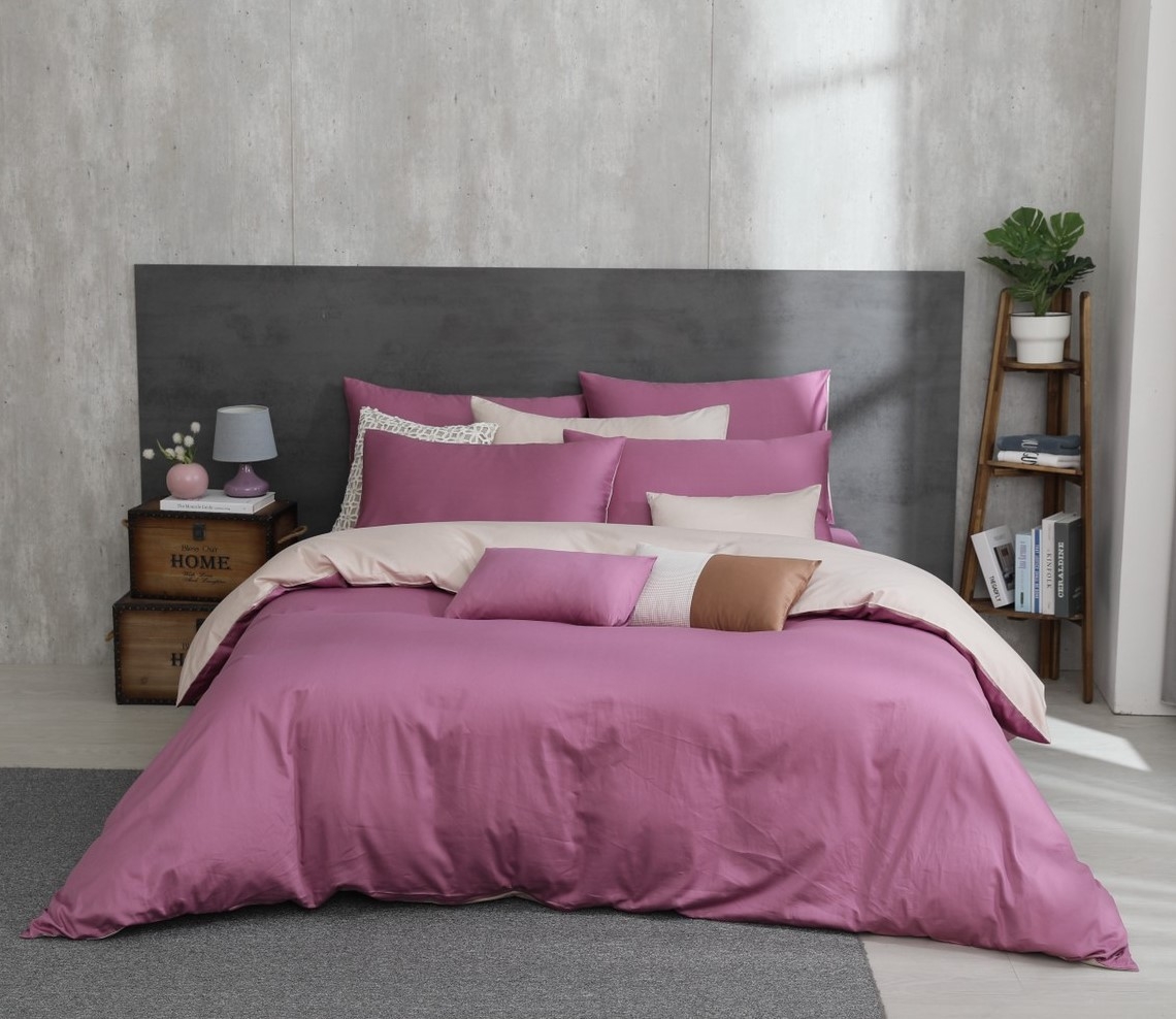 纯棉床包組-醉芋紫風(60支純棉-300織)