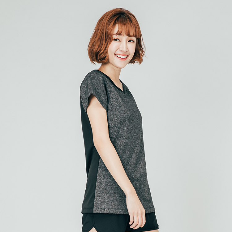 運動排汗 女圓領T恤