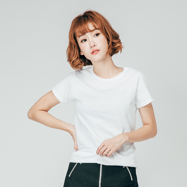 質感棉 女圓領短袖