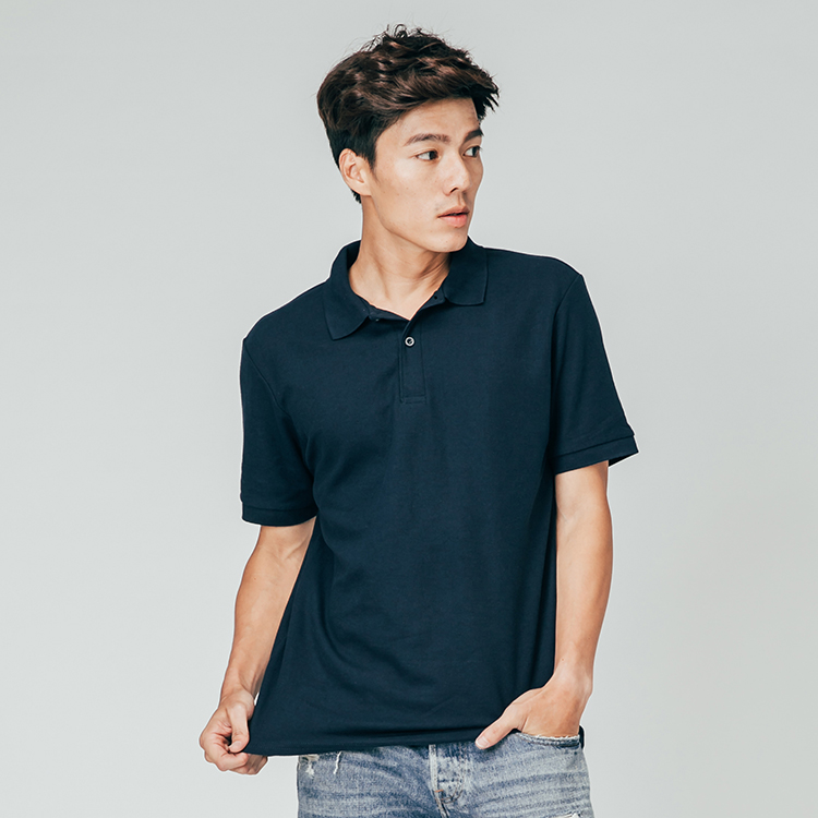 質感棉 男POLO