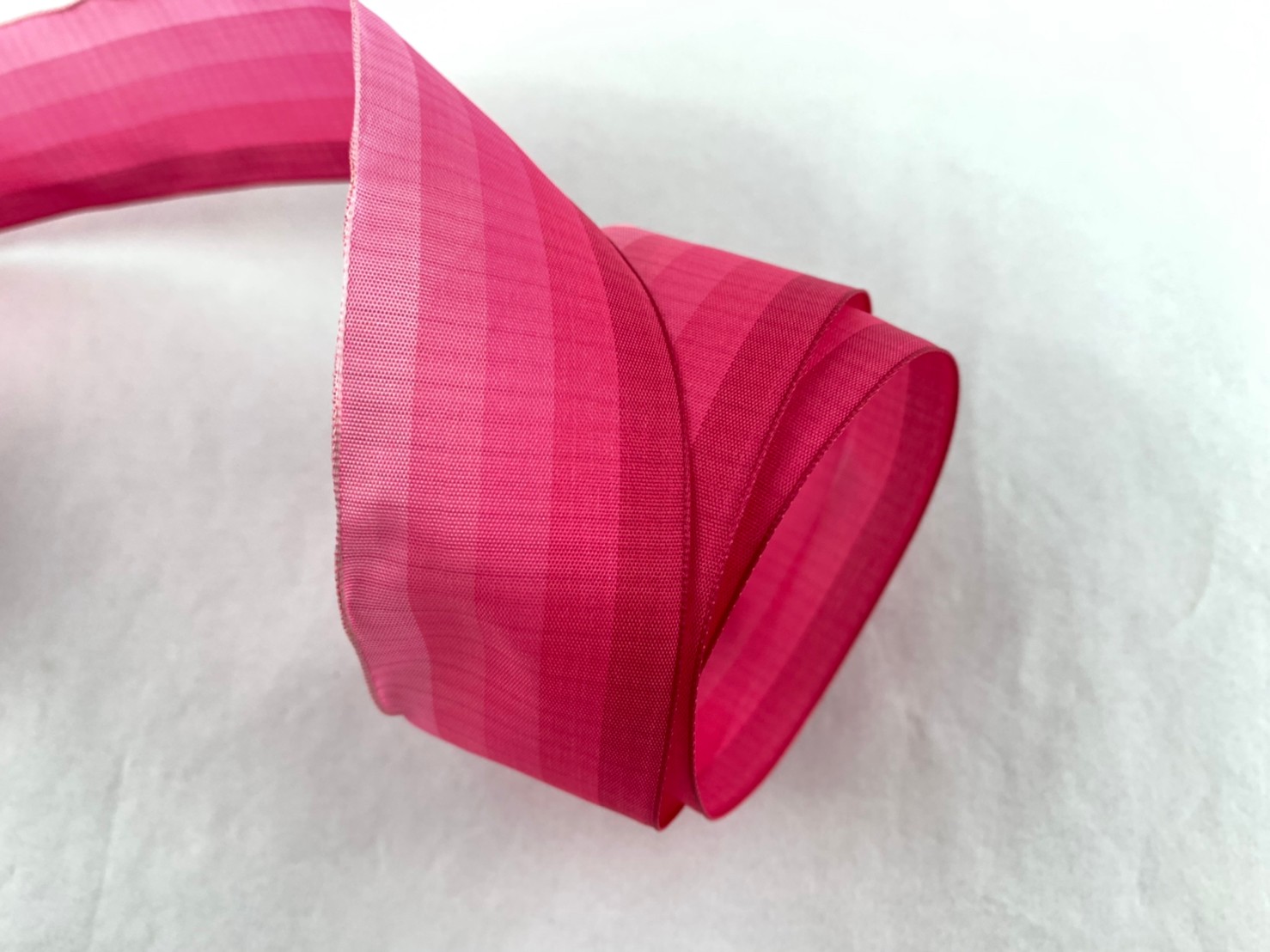 彩織條紋漸層帶/平織鐵絲/38mm