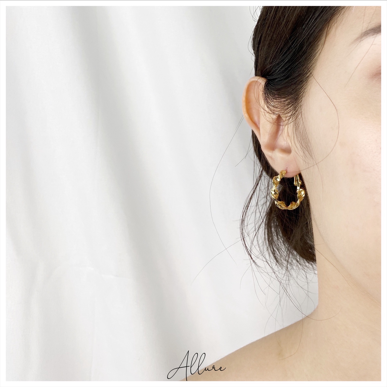 肆玥xAllure麻花圓圈耳環