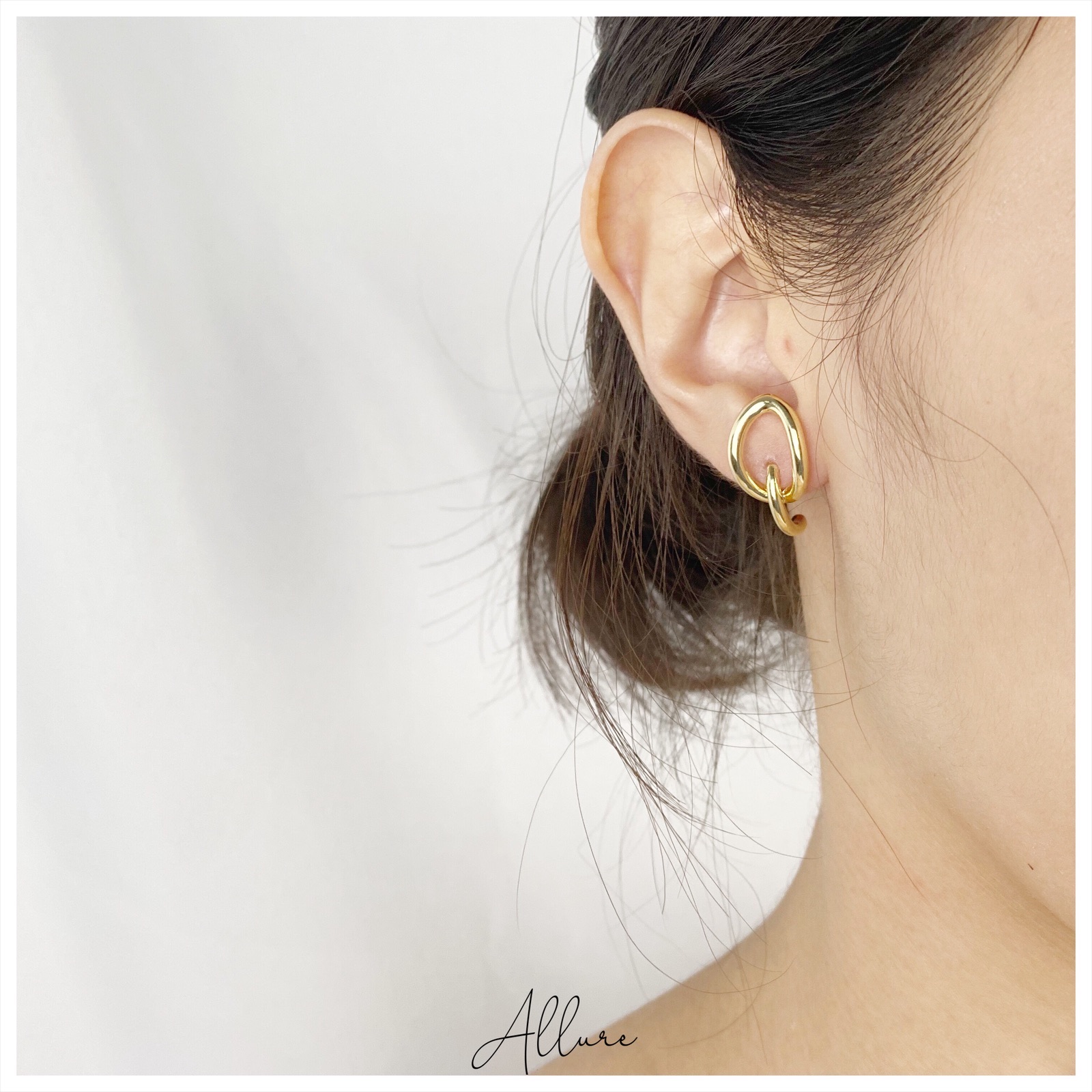 肆玥xAllure亮面交叉耳環