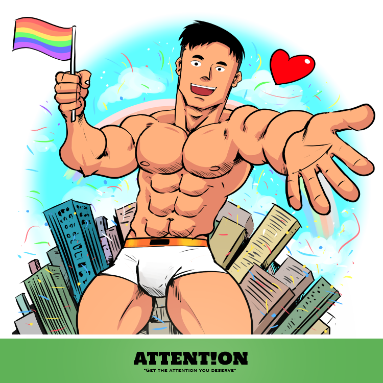 ATTN官方LINE專屬貼圖 AttentionWear X The Banana Gayllery【奧斯汀男孩版】