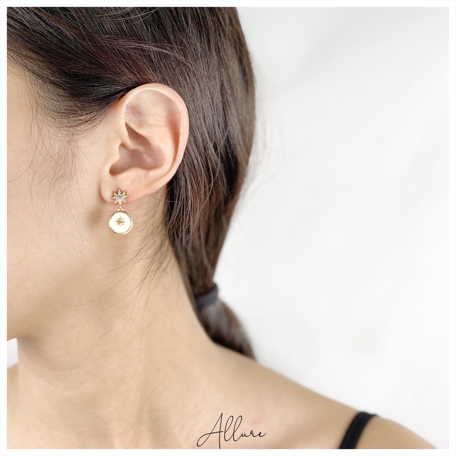 肆玥xAllure五芒星垂掛耳環