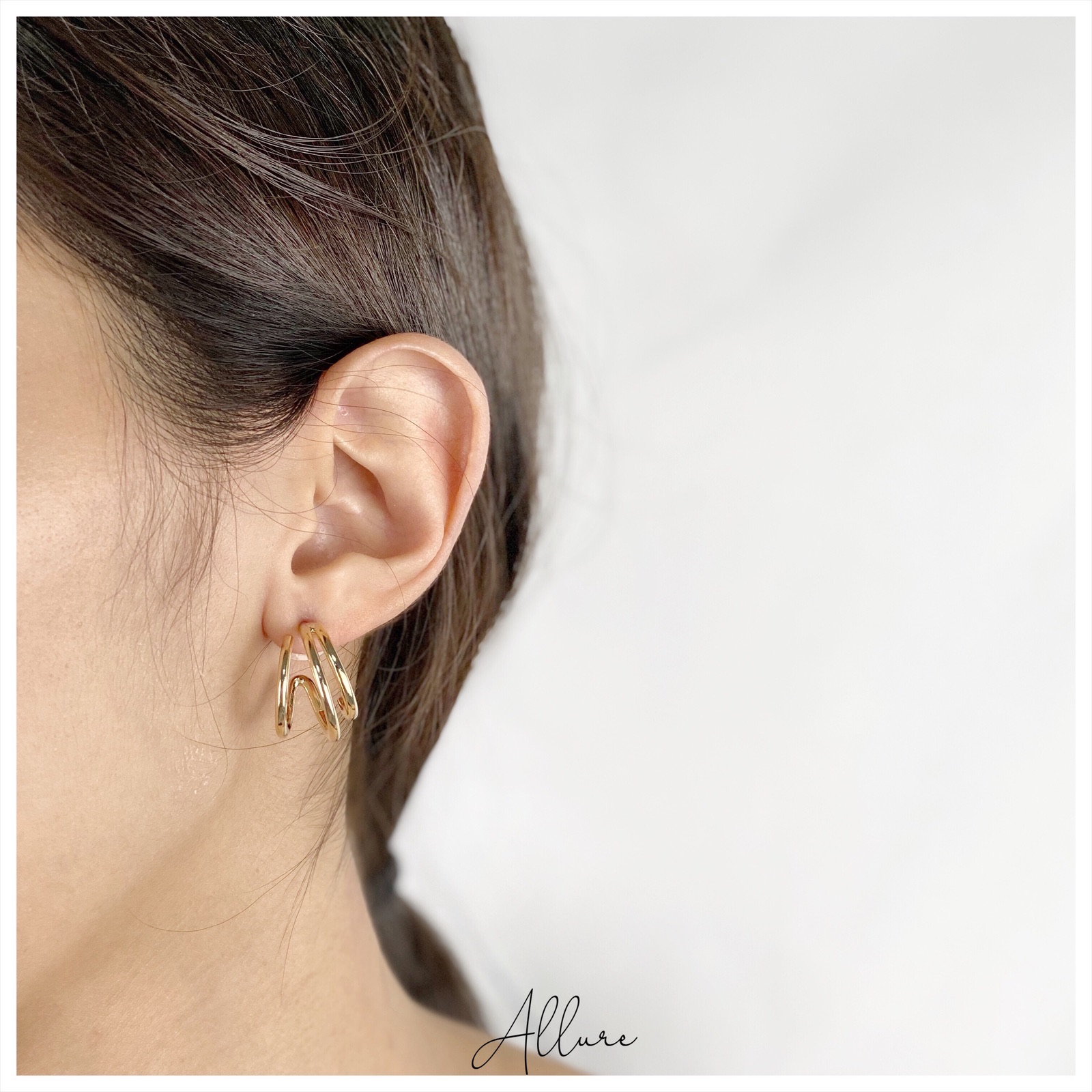 肆玥xAllure三環C型耳環