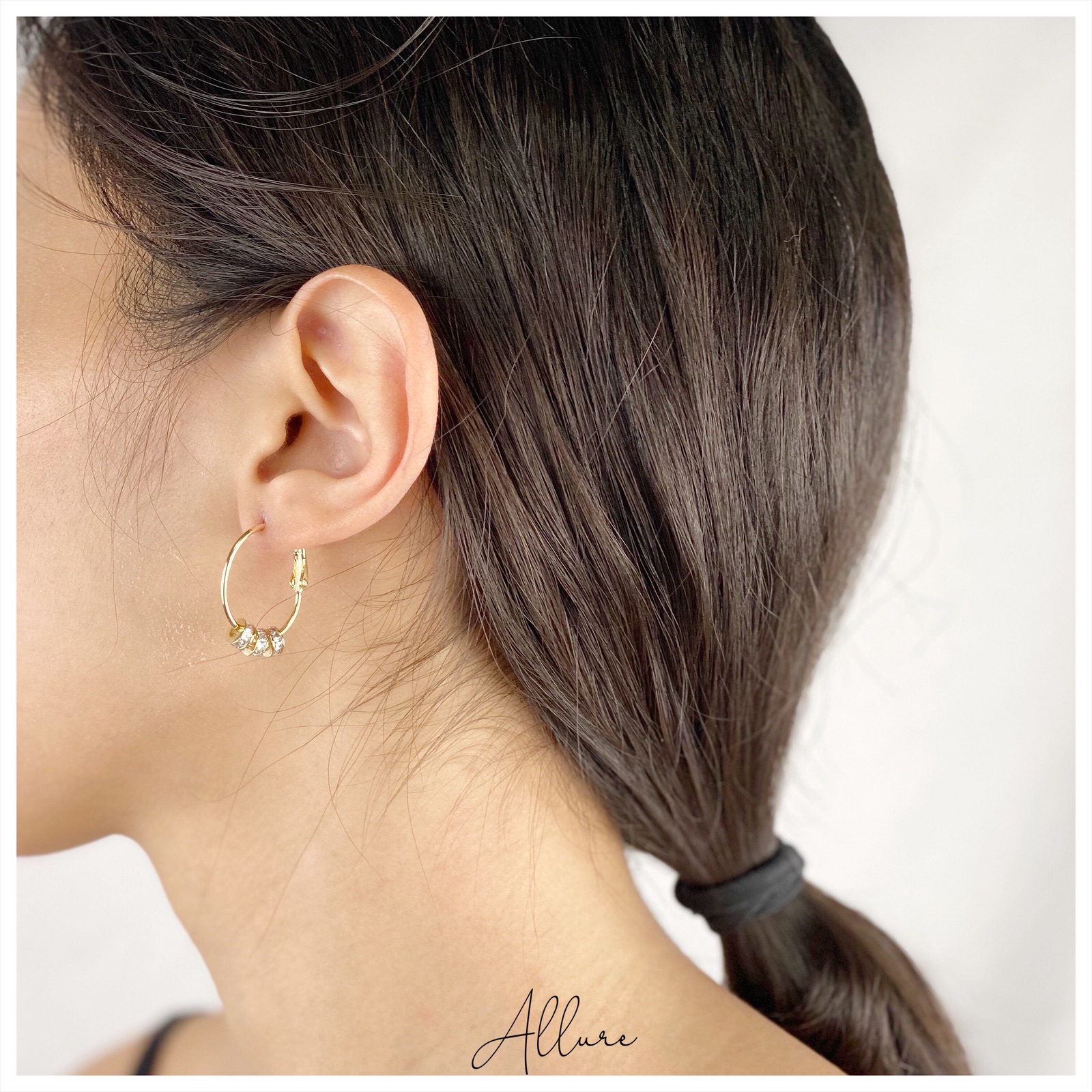 肆玥xAllure性感大圈帶小圈耳環