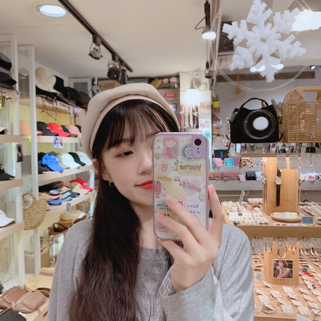 斜紋八片貝雷帽/六色