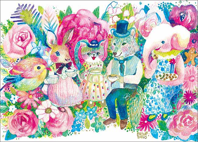 【APPLEONE】一個快樂的茶會500片拼圖