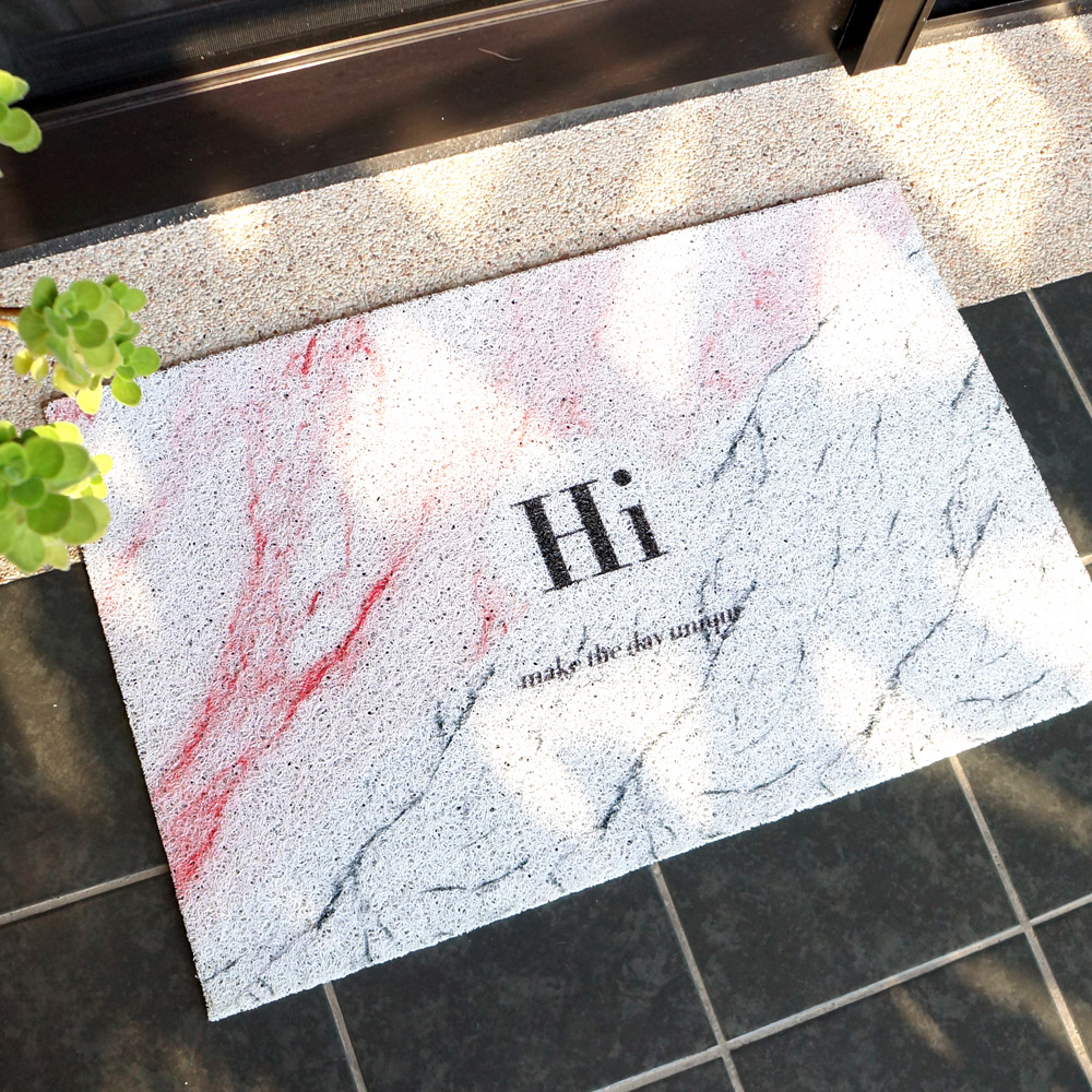 HI大理石紋玄關刮泥線圈腳踏墊