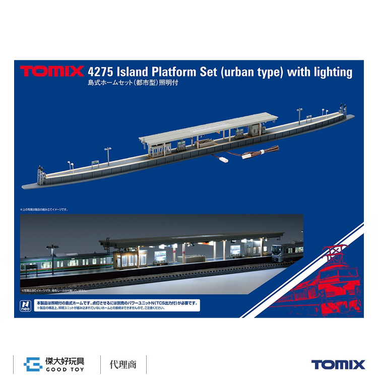 TOMIX 4275 Island Platform Set4276×4