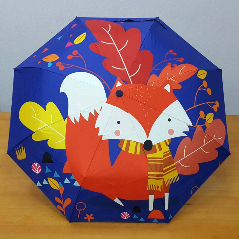 數碼印刷跨片接圖全遮光黑膠設計傘