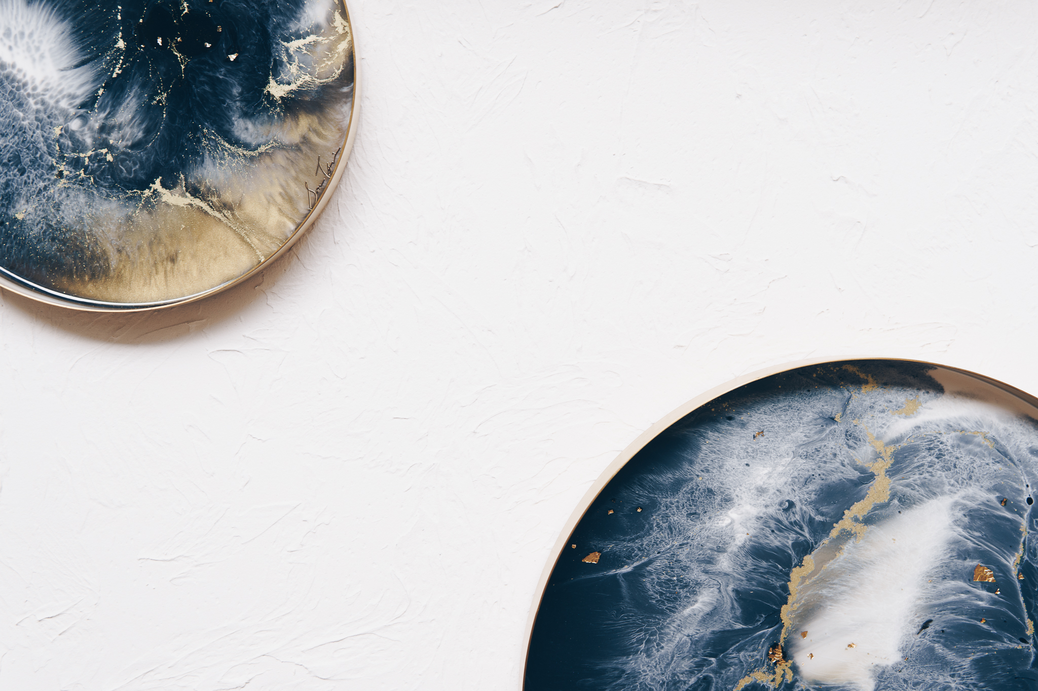 智慧 Hokma 金圓黃銅托盤