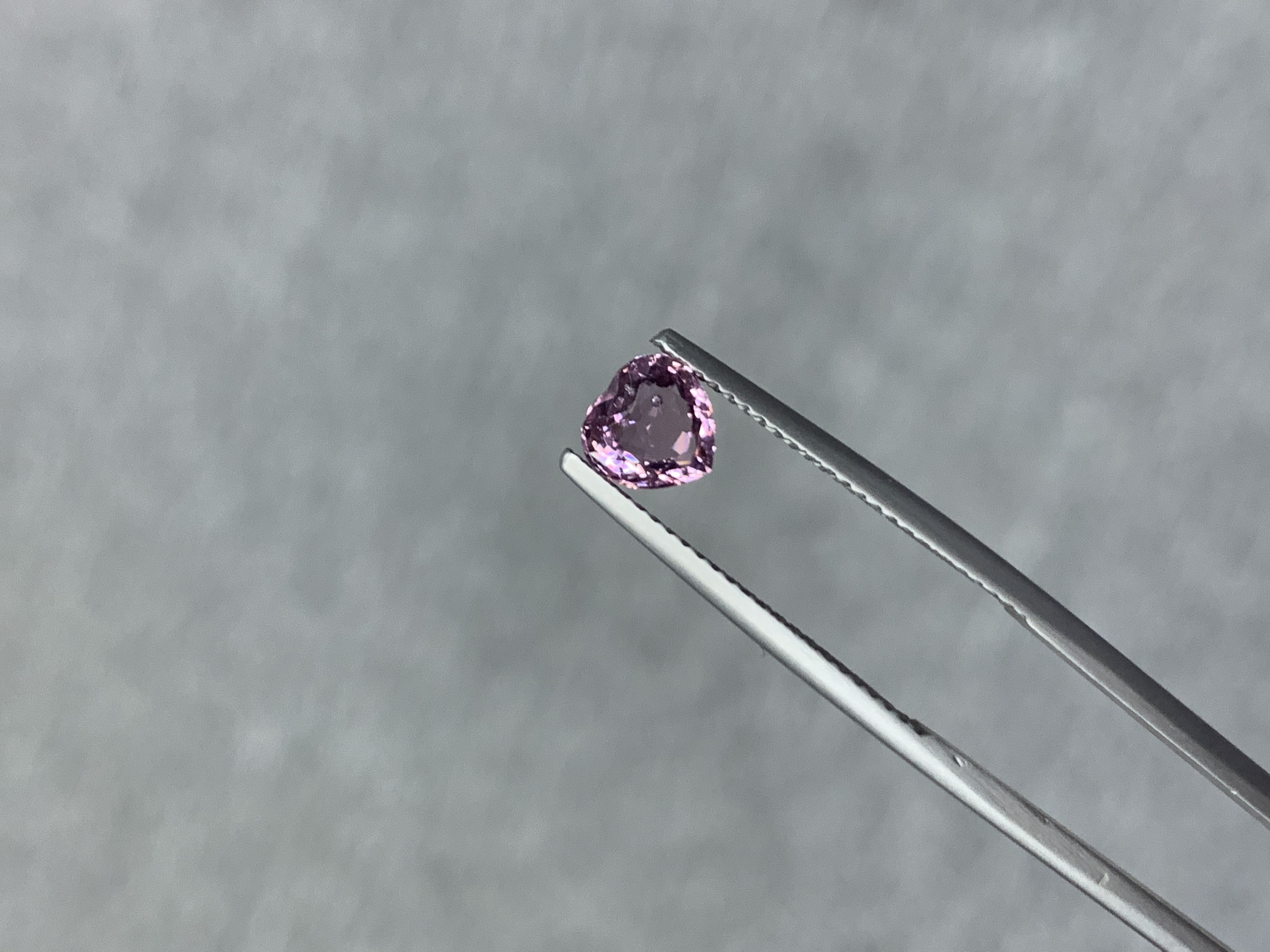 1ct 心形粉紅色尖晶石