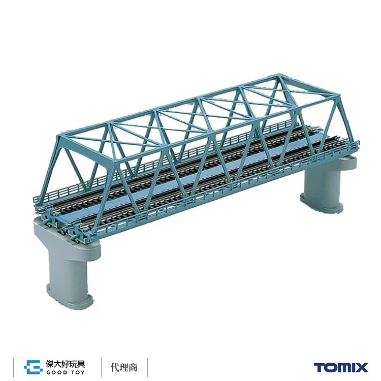 TOMIX 3051 複線桁架鐵橋(F) (青・複線PC橋腳・2入)