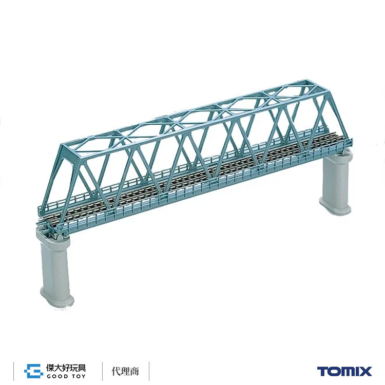 TOMIX 3030 Fine Track Truss Bridge Set (F) (with 2 Concrete Piers/Blue)