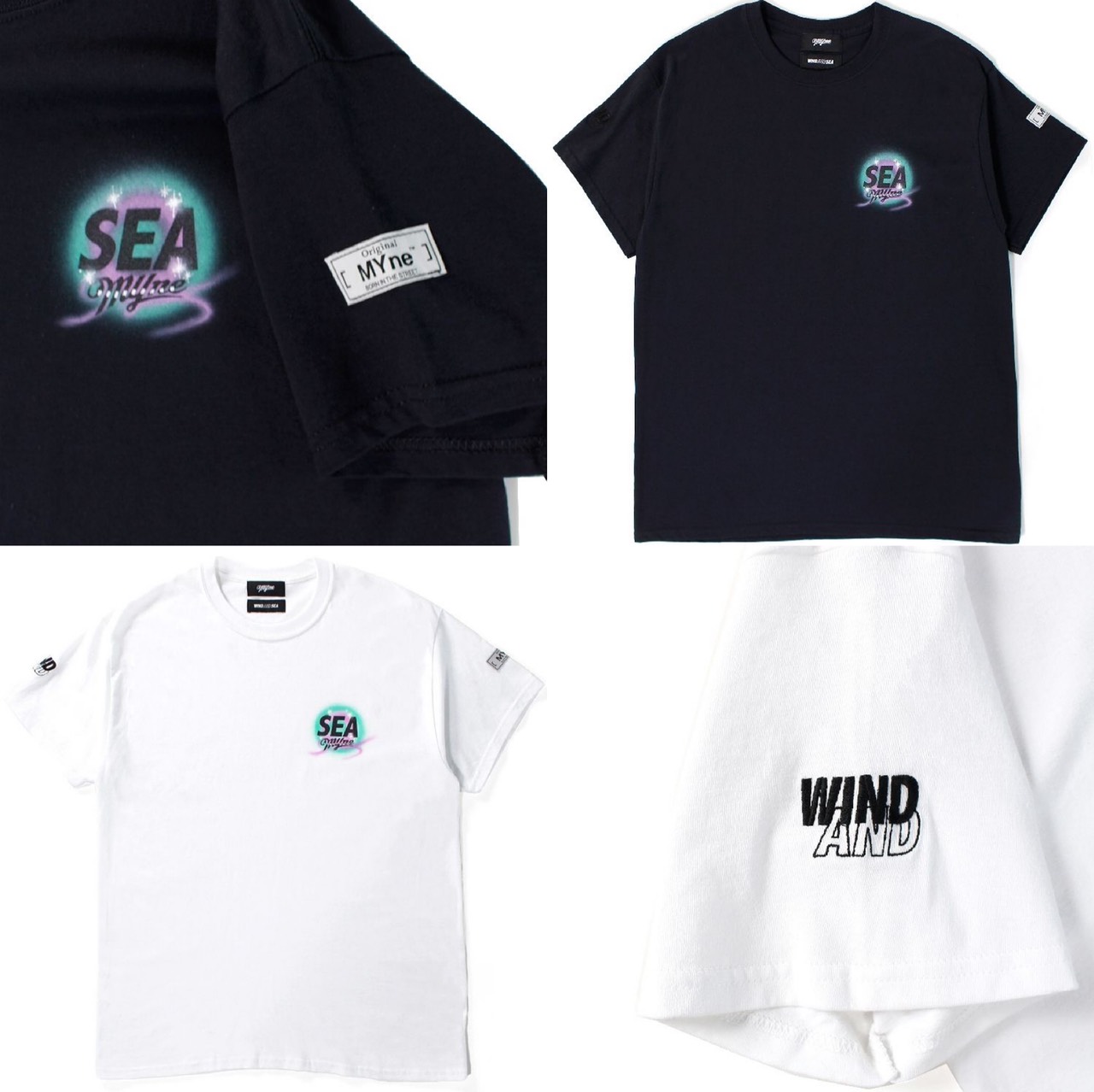WIND AND SEA × MYne Logo 短袖