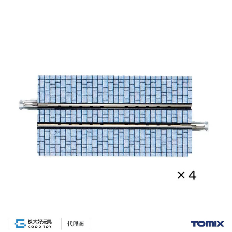 TOMIX 1794 寬路基 路面軌道 直軌 S70-WT-S (石壘 4入)