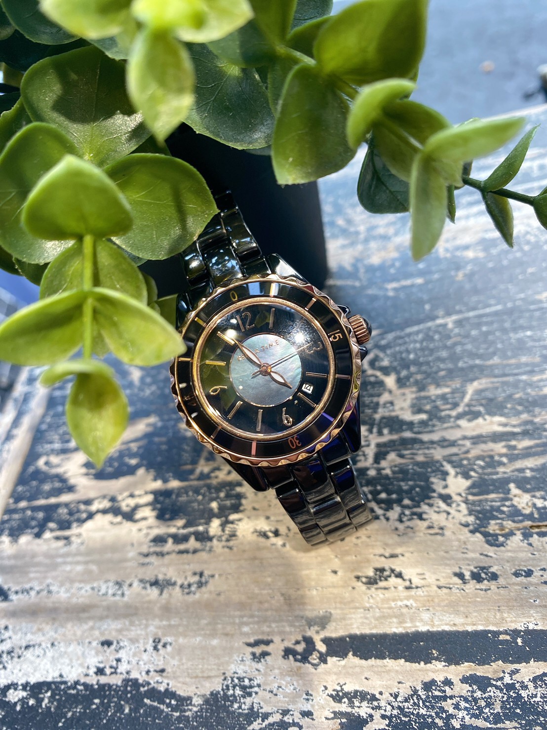 【RELAX TIME】珍珠母貝陶瓷女錶 RT-93-11 24mm 現代鐘錶