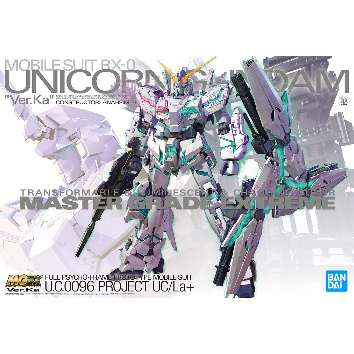 MG UNICORN GUNDAM \"Ver.Ka\" 香港Ver 1/100 MG Unicorn Gundam Ver.Ka | align toys