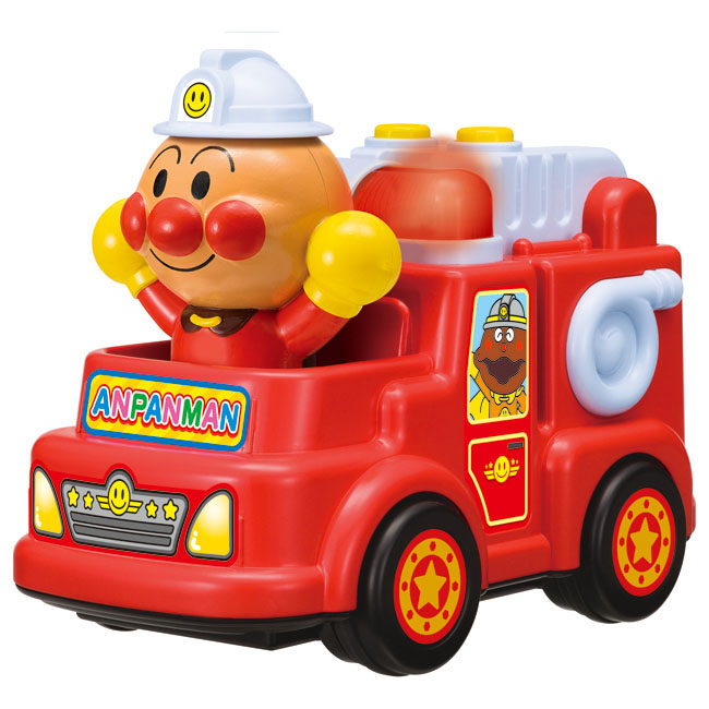 麵包超人發聲玩具車-消防車