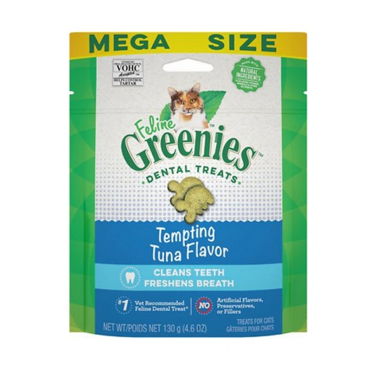 FELINE GREENIES™ Dental Treats Tempting Tuna Flavor 4.6oz