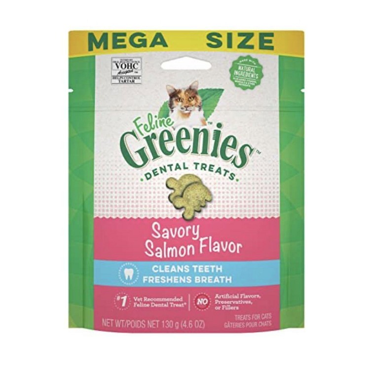 FELINE GREENIES™ Dental Treats Savory Salmon Flavor 4.6oz
