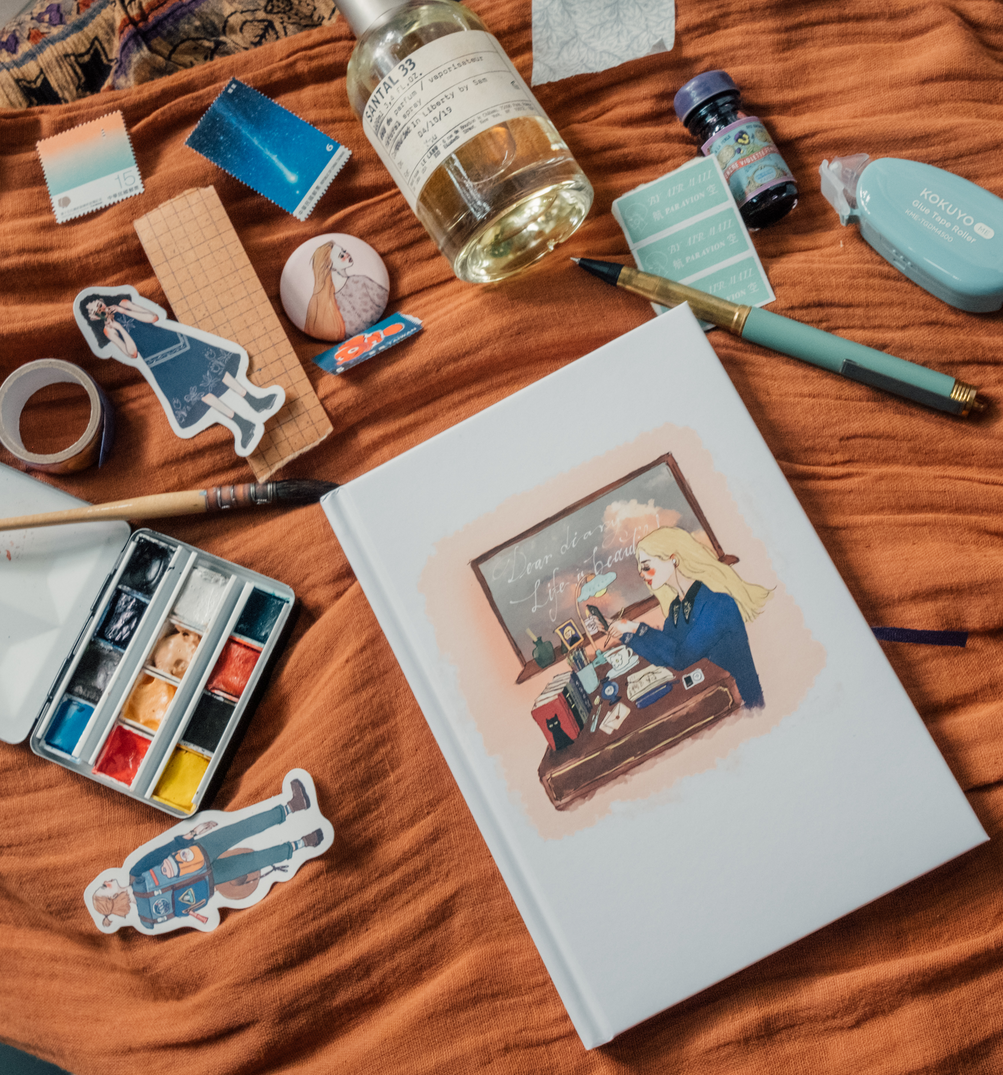 風和日麗 鋼筆可用萬年曆 B6｜甜蜜生活