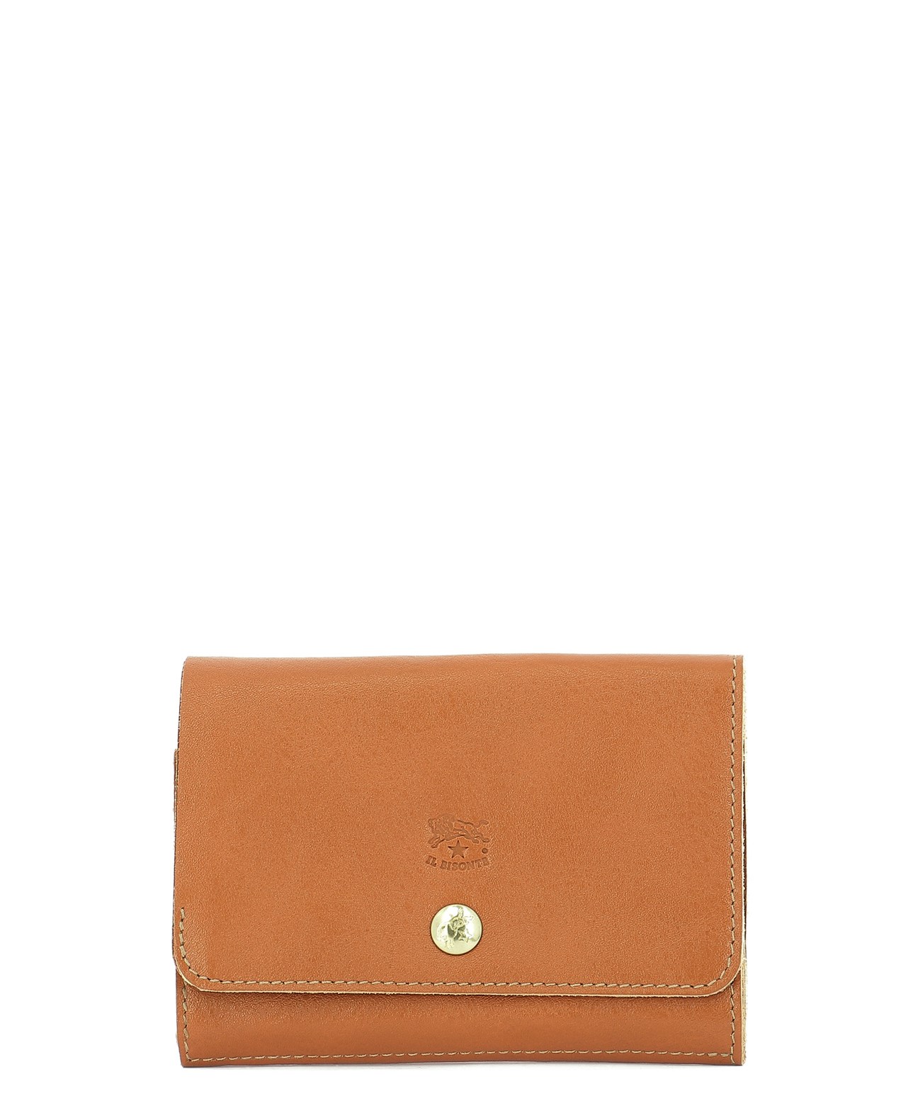 【Il Bisonte】Leather wallet with button