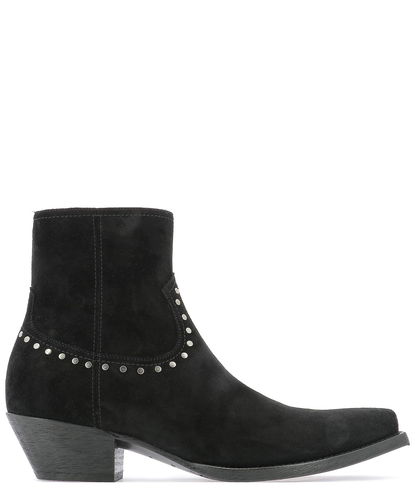saint laurent suede boots