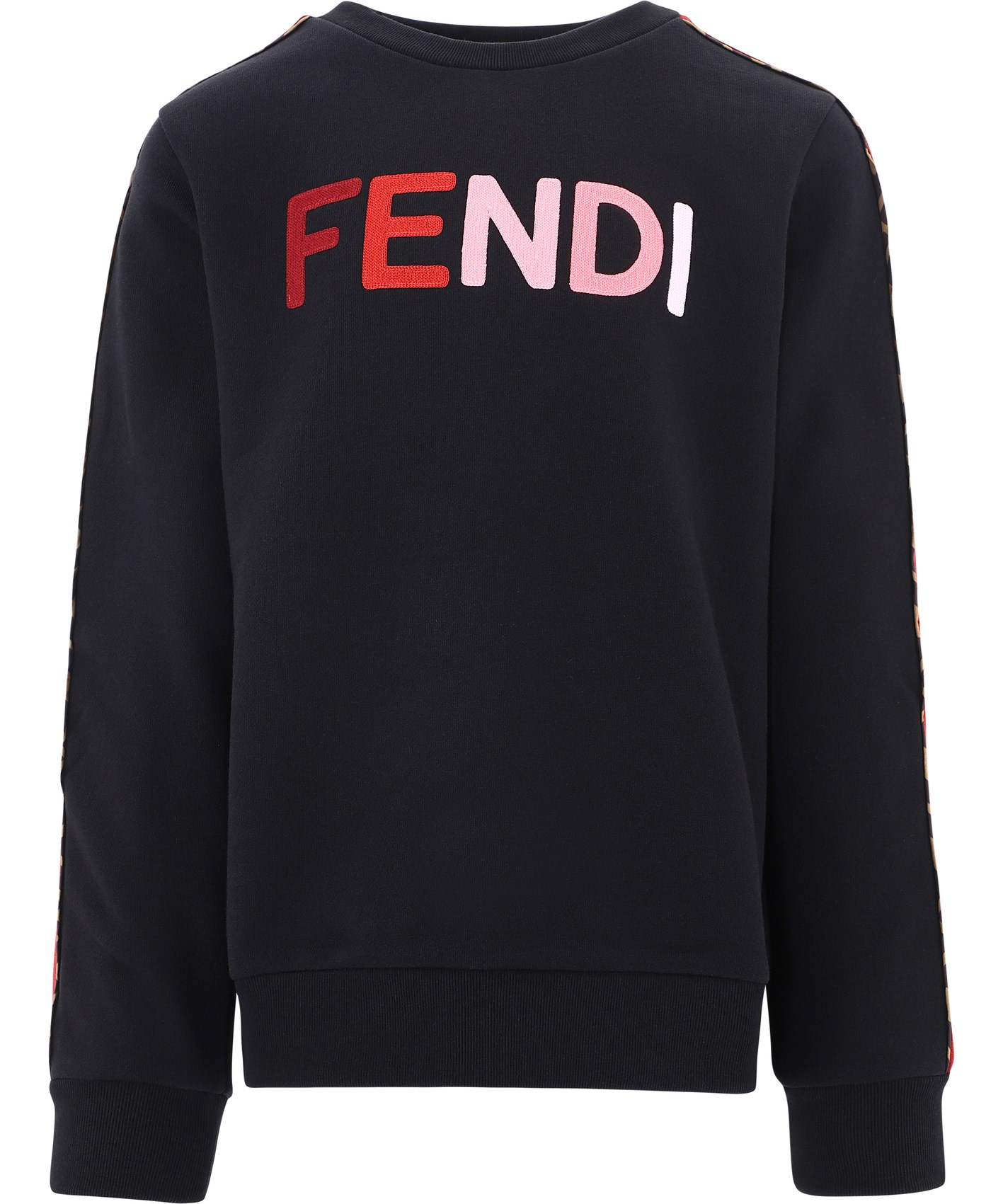 【Fendi Kids】Embroidered logo sweatshirt