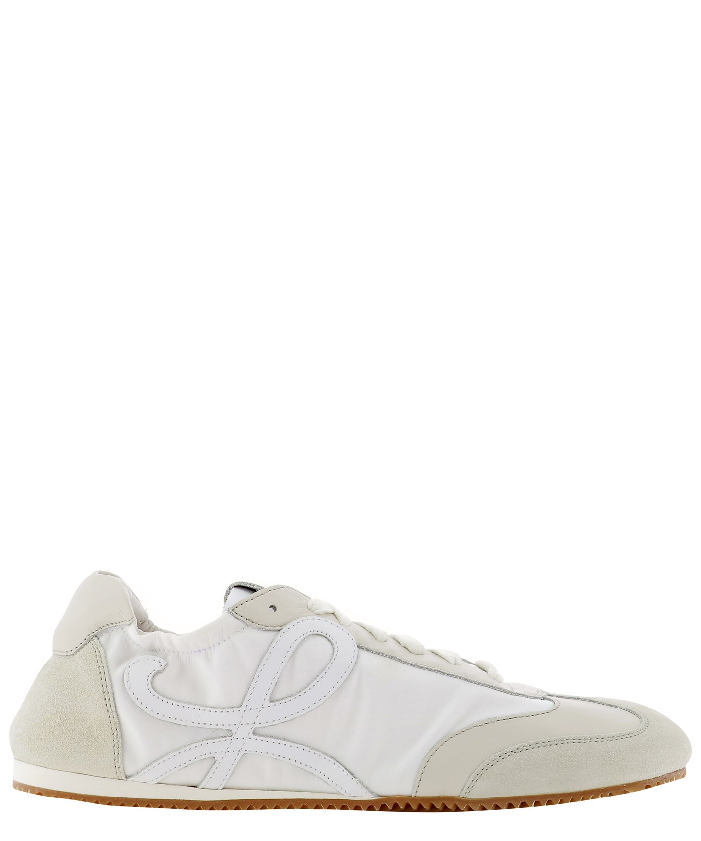 loewe beige & navy ballet runner sneakers