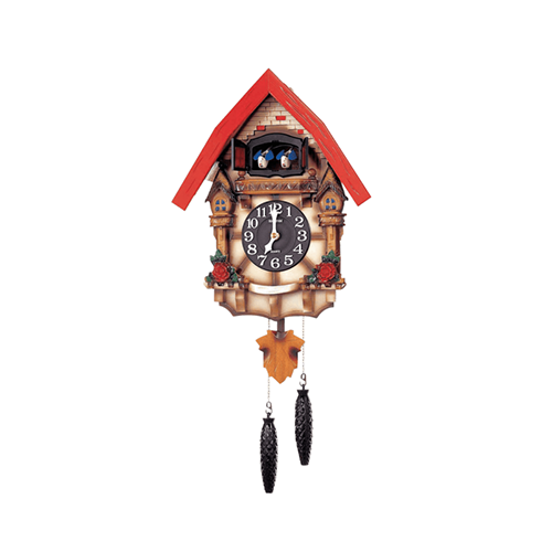 RHYTHM 麗聲 4MJ415-R06 掛牆咕咕鳥屋鐘
