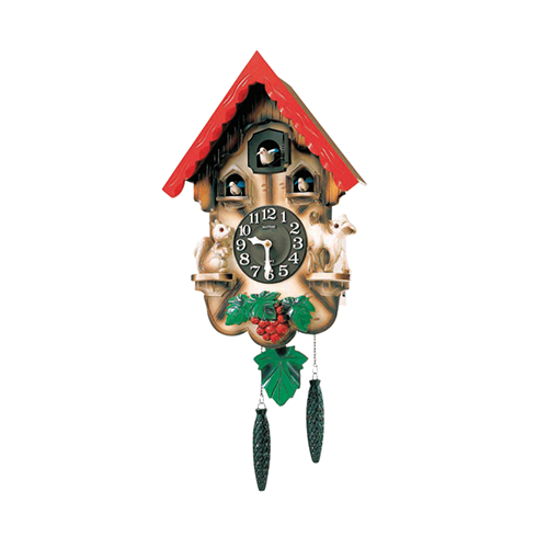 RHYTHM 麗聲 4MJ418-R06 掛牆咕咕鳥屋鐘